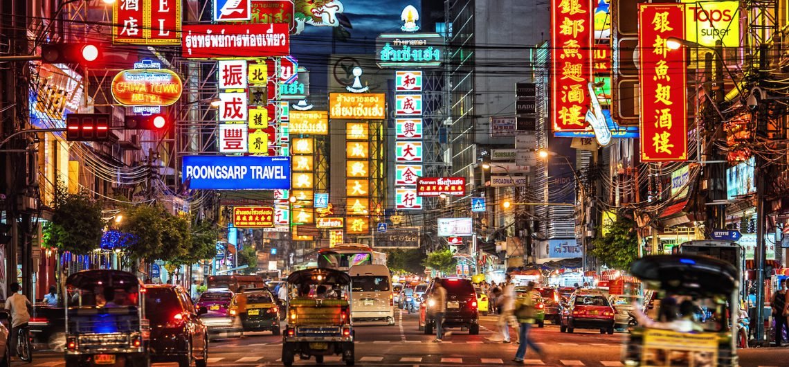 china town Bangkok luces de neon