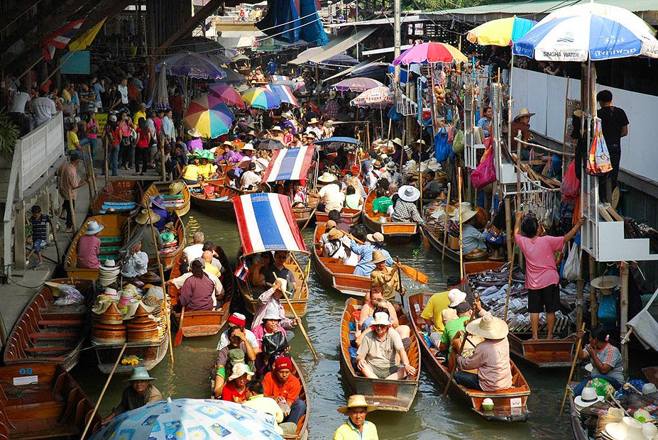 mercado flotante Ayutthaya mercado del tren